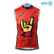 Thriller Rider Sports Abbigliamento per Biciclette Uomo Ciclismo Gilet Termico/Inverno Senza Maniche(Rock)